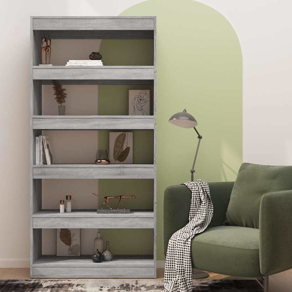 vidaXL Book Cabinet | Grey Sonoma | Engineered wood | Medium | Book Cabinet 3