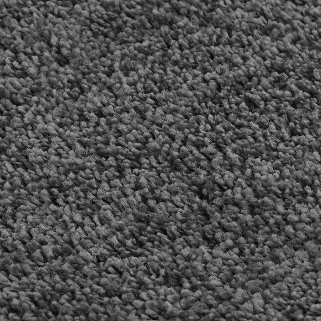 vidaXL Rug | Dark grey | Polypropylene | Medium | Rug | Rectangular | Modern 4