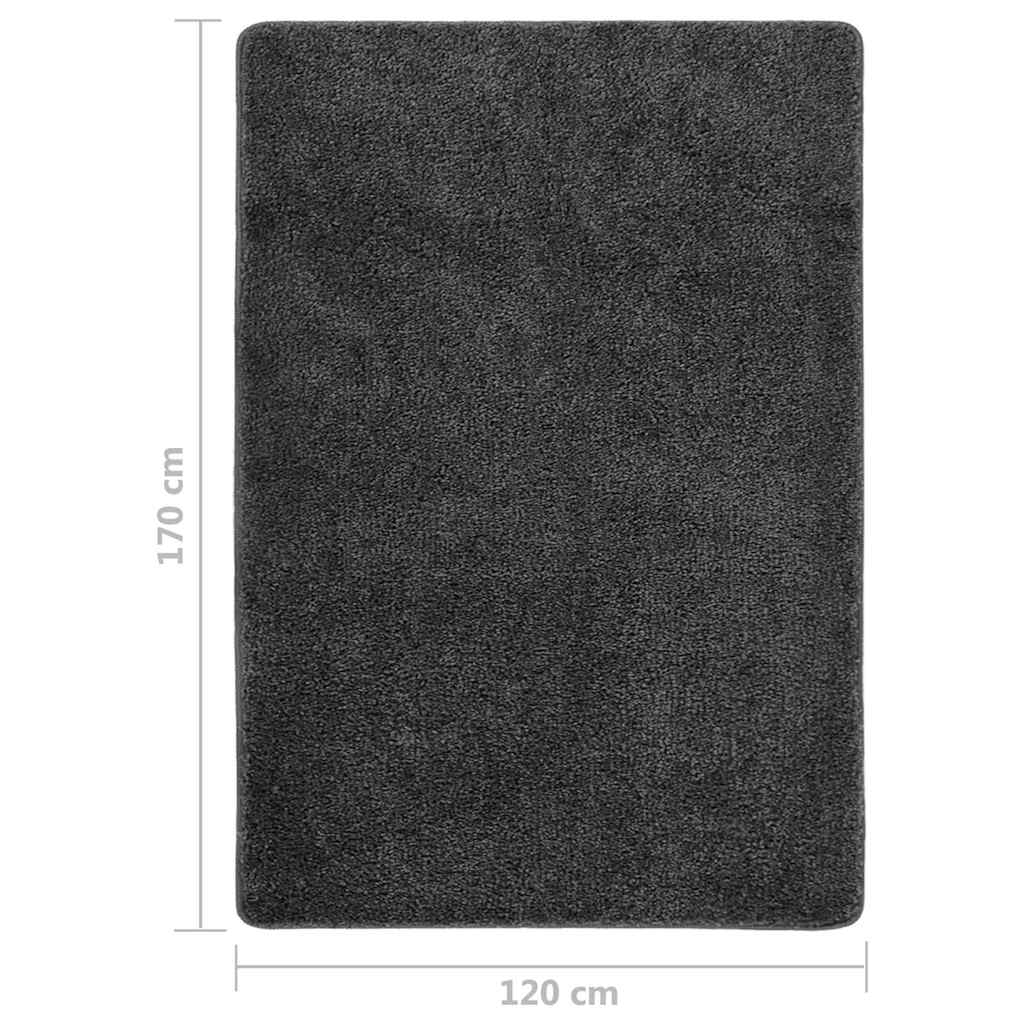 vidaXL Rug | Dark grey | Polypropylene | Medium | Rug | Rectangular | Modern 5