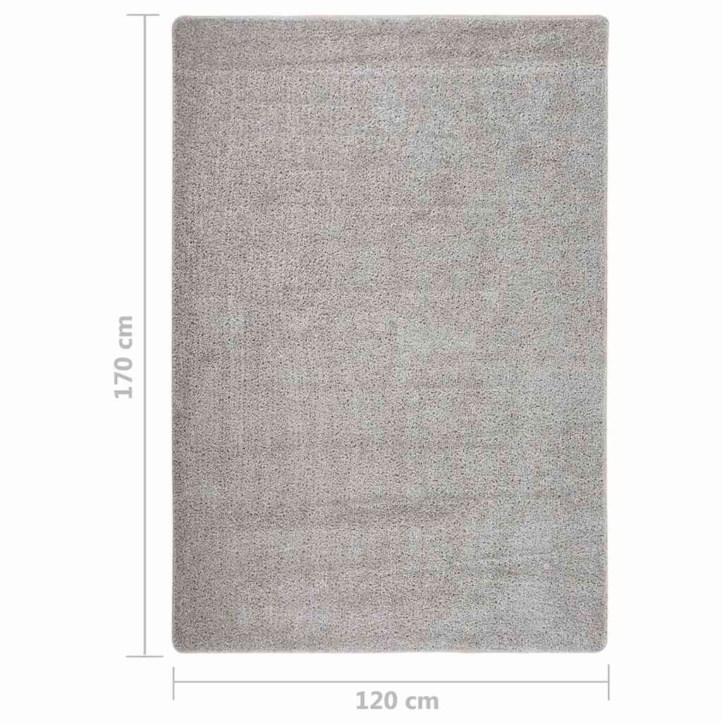 vidaXL Rug | Light grey | 100% Polypropylene | 120x170 cm | Rug | Rectangular 5