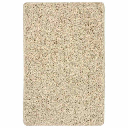 vidaXL Shaggy Rug Anti Slip Cream