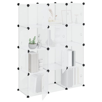 vidaXL Storage Cube Organiser | Transparent | PP Plastic, Steel | Large 4