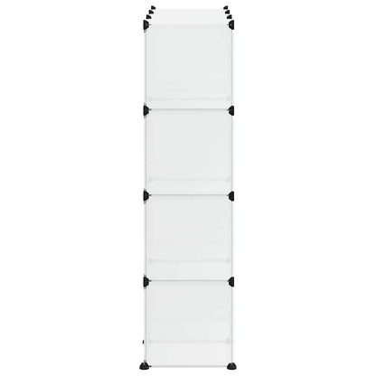 vidaXL Storage Cube Organiser | Transparent | PP Plastic, Steel | Large 6