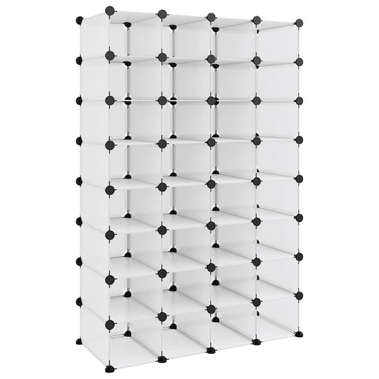 Shoe Rack PP Transparent 93 cm 140 cm