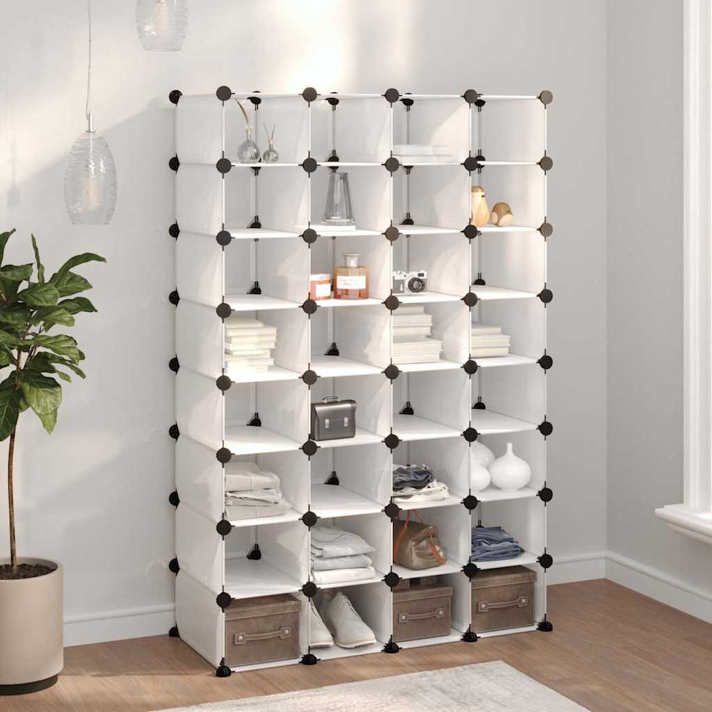 vidaXL Shoe Rack | Transparent | Polypropylene, Steel | Large | Shoe Rack 1