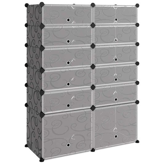 Shoe Rack PP Black 94 cm 125 cm 37 cm