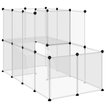 vidaXL Animal Cage | Transparent | PP (Polypropylene), steel | Medium 2