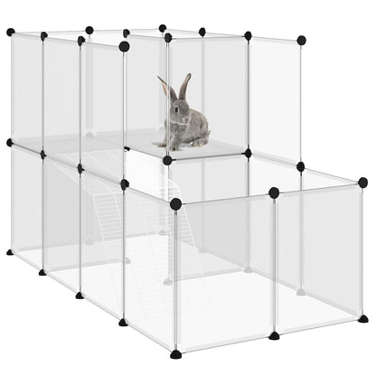 vidaXL Animal Cage | Transparent | PP (Polypropylene), steel | Medium 6