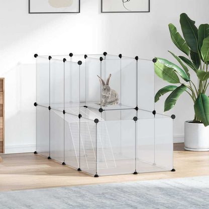 vidaXL Animal Cage | Transparent | PP (Polypropylene), steel | Medium 1