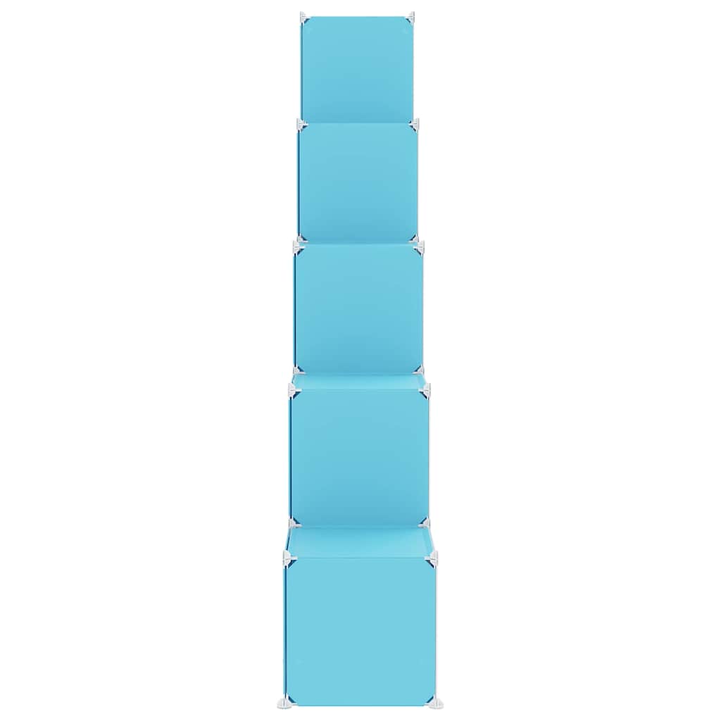 vidaXL Storage Cabinet | Blue | PP (Polypropylene), steel | Large | Modular 4
