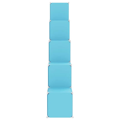 vidaXL Storage Cabinet | Blue | PP (Polypropylene), steel | Large | Modular 4