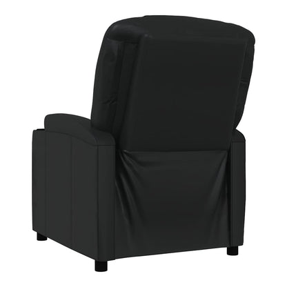 Recliner Chair Faux Leather black