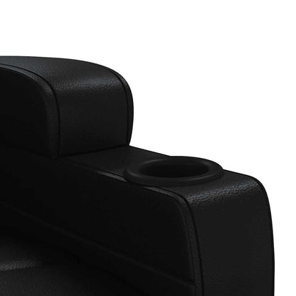 Recliner Chair Faux Leather black