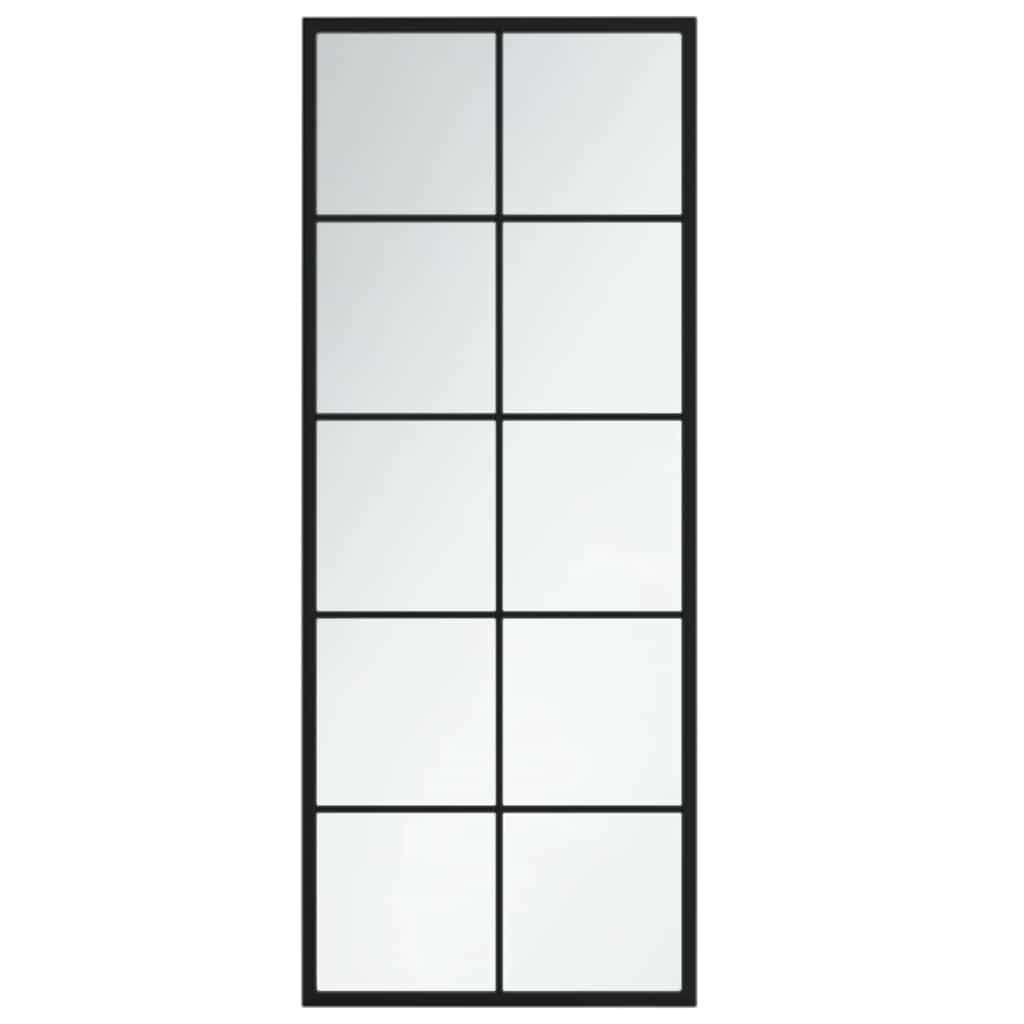 vidaXL Mirror | Black | Metal, Glass | Mirror | Rectangular | Traditional 2