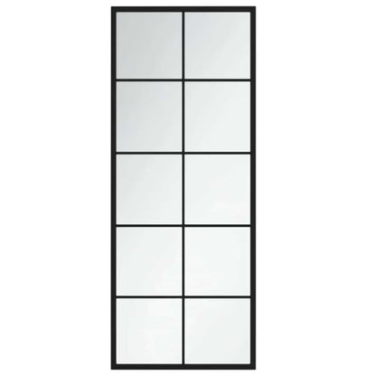 vidaXL Mirror | Black | Metal, Glass | Mirror | Rectangular | Traditional 2