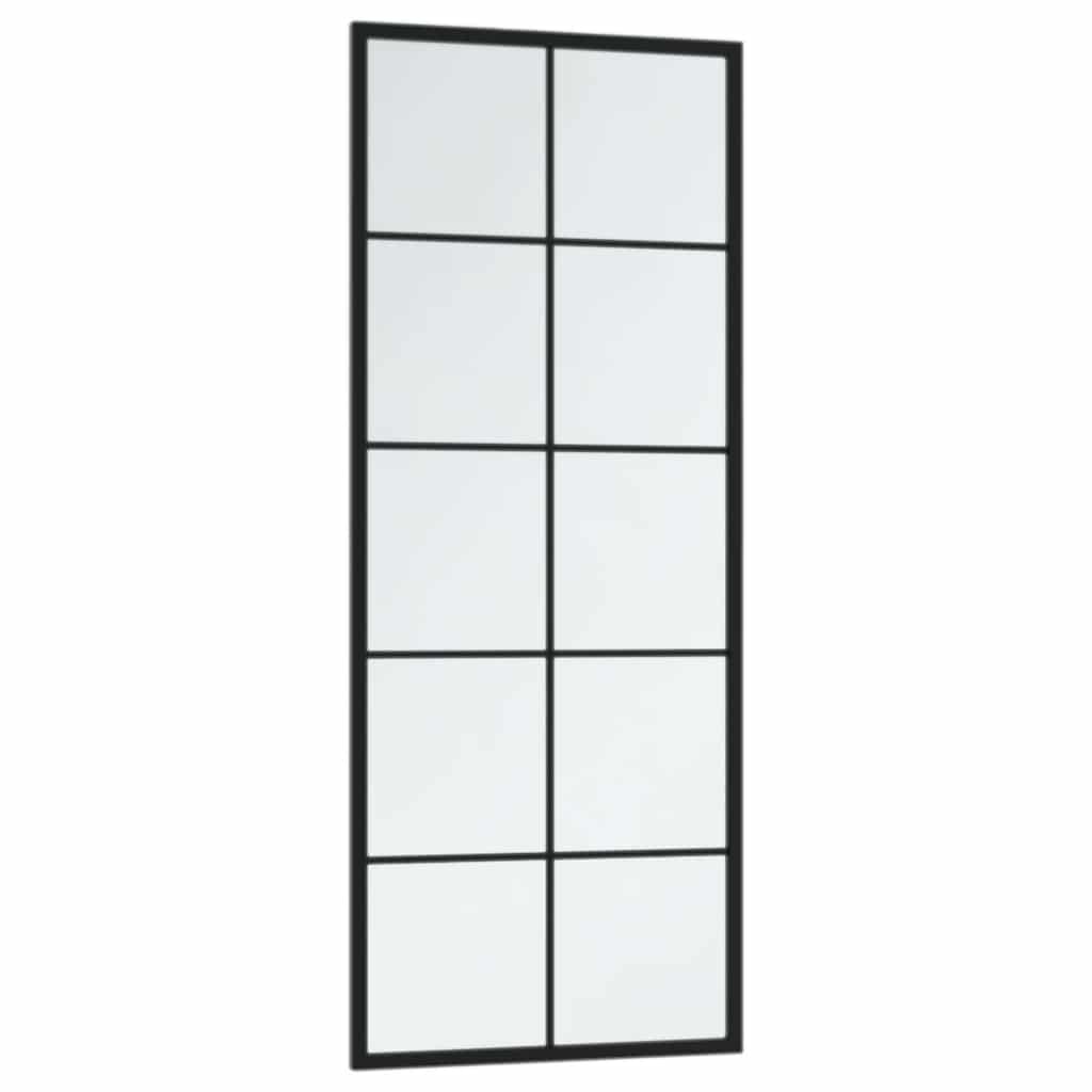 vidaXL Mirror | Black | Metal, Glass | Mirror | Rectangular | Traditional 4