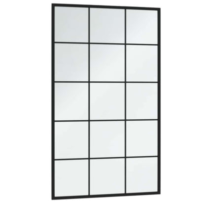 vidaXL Mirror | Black | Metal, Glass | 100x60 cm | Mirror | Rectangular 3