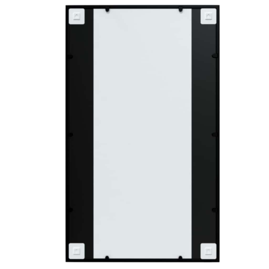 vidaXL Mirror | Black | Metal, Glass | 100x60 cm | Mirror | Rectangular 5