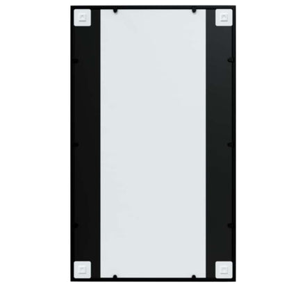 vidaXL Mirror | Black | Metal, Glass | 100x60 cm | Mirror | Rectangular 5
