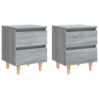 vidaXL Bed Cabinet | Set of 2 | Grey sonoma 2