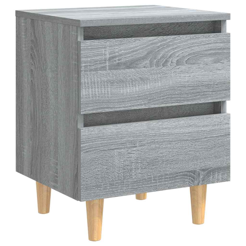 vidaXL Bed Cabinet | Set of 2 | Grey sonoma 4