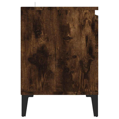 vidaXL TV Cabinet | Smoked oak | Engineered wood, Metal | Medium | TV Cabinet 6