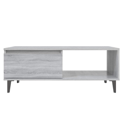 vidaXL Coffee Table Grey Sonoma 90x60x35 cm Engineered Wood 6