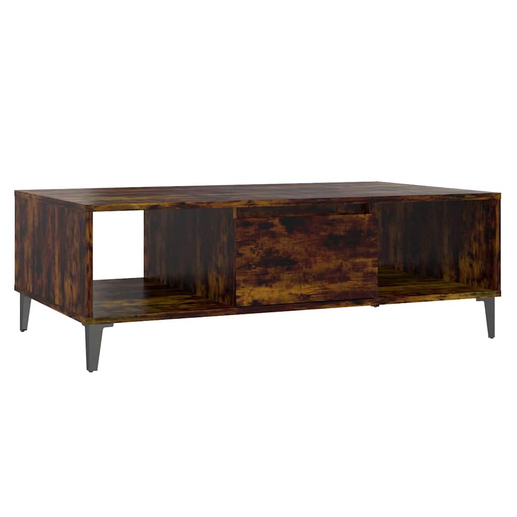 Coffee Table 103,5x60x35 cm Engineered Wood Smoked oak