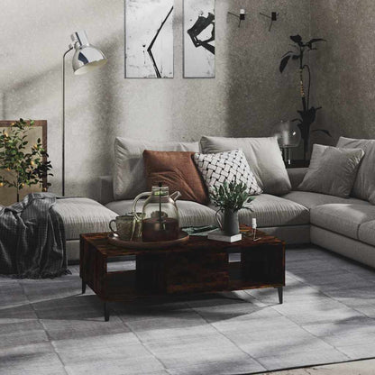 Coffee Table 103,5x60x35 cm Engineered Wood Smoked oak