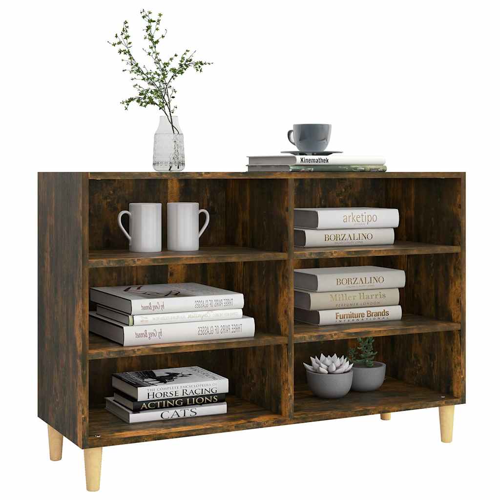 vidaXL Sideboard | Smoked Oak | Engineered Wood | 103.5x35x70 cm | Sideboard 3