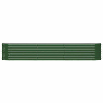 vidaXL Garden Raised Bed | Green | Powder-coated steel | 224x40x36 cm 3