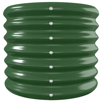 vidaXL Garden Raised Bed Galvanised Steel 332x40x36 cm Green 4