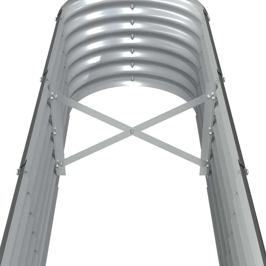 vidaXL Garden Raised Bed | Anthracite | Powder-coated steel | Large | Durable 5