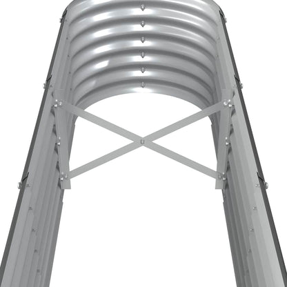 vidaXL Garden Raised Bed | Anthracite | Powder-coated steel | Large | Durable 5