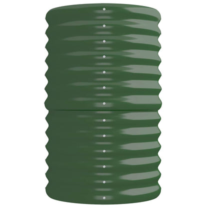 vidaXL Garden Raised Bed | Green | Powder-coated steel | Large | Durable 4