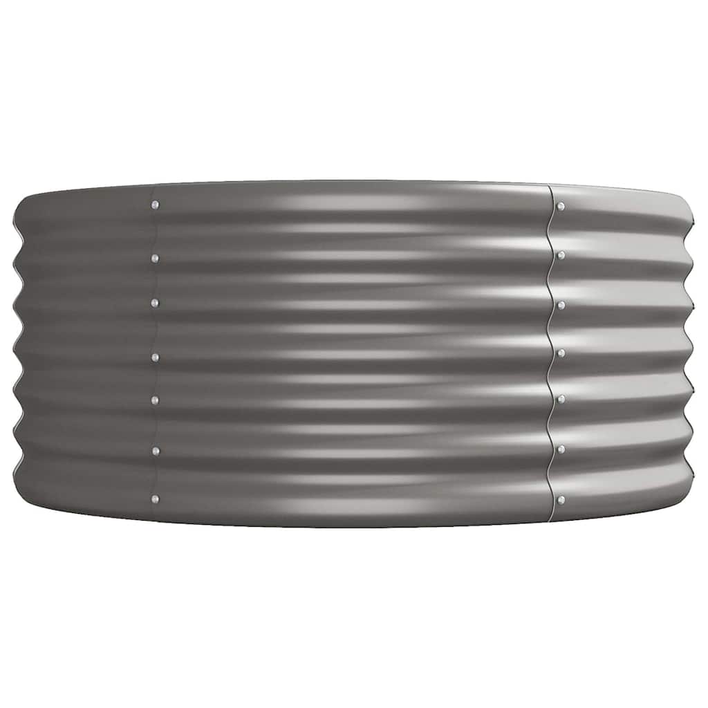 vidaXL Garden Raised Bed Galvanised Steel 296x80x36 cm Grey 4
