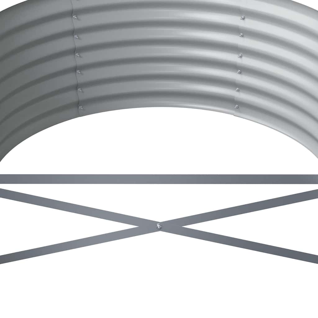 vidaXL Garden Raised Bed Galvanised Steel 296x80x36 cm Grey 5
