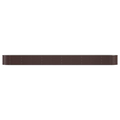 vidaXL Garden Raised Bed Galvanised Steel 440x80x36 cm Brown 3
