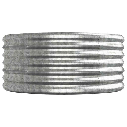 vidaXL Garden Raised Bed Galvanised Steel 440x80x36 cm Silver 4