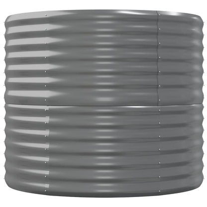 vidaXL Garden Raised Bed Galvanised Steel 152x80x68 cm Grey 4