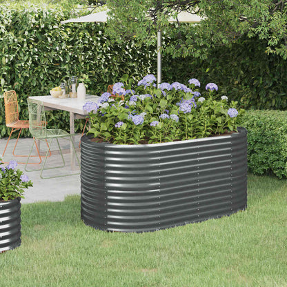 vidaXL Garden Raised Bed | Anthracite | Powder-coated steel | 152x80x68 cm 1