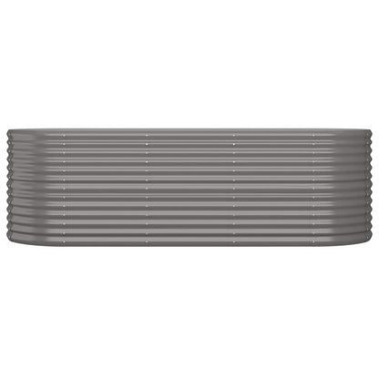 vidaXL Garden Raised Bed Galvanised Steel 224x80x68 cm Grey 3