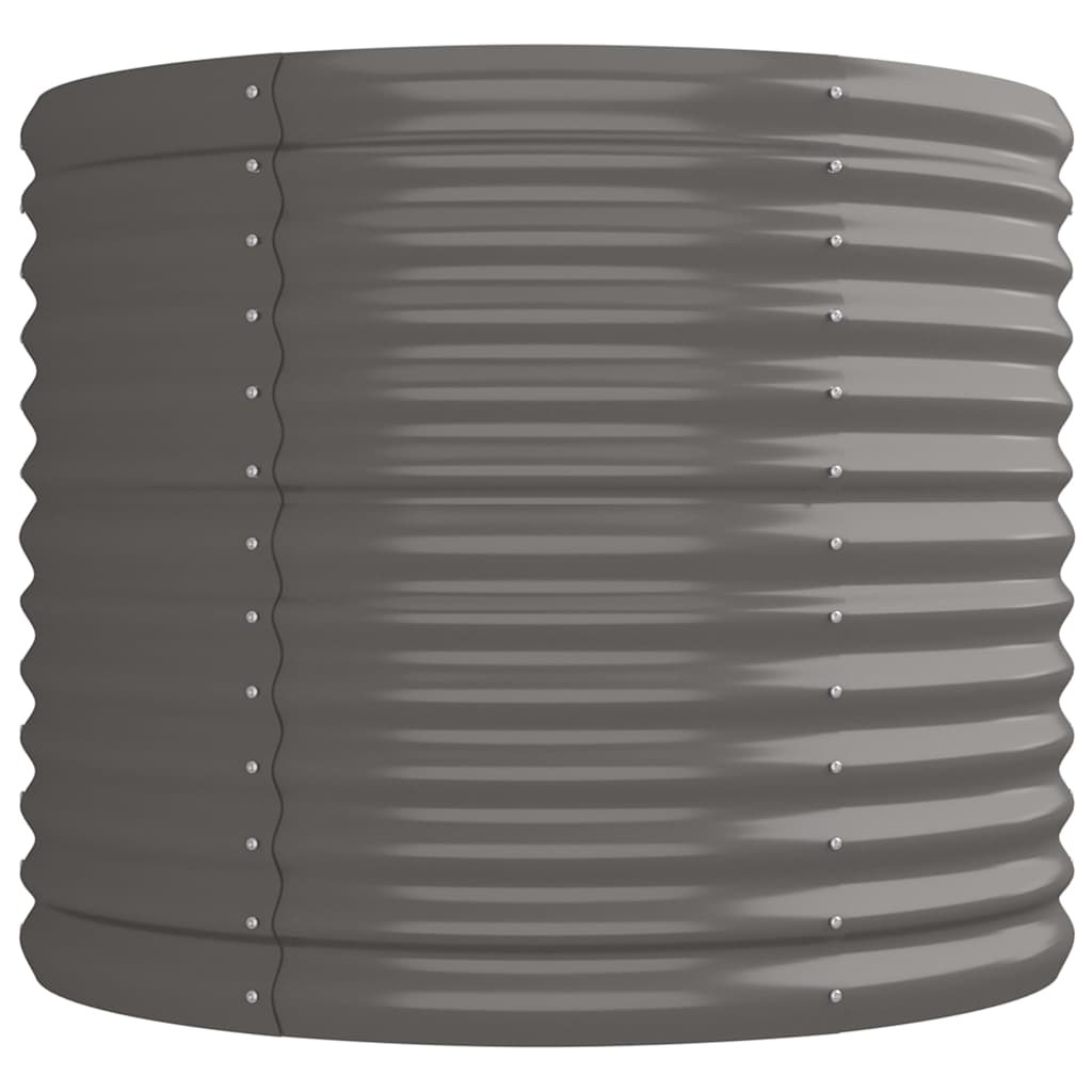 vidaXL Garden Raised Bed Galvanised Steel 224x80x68 cm Grey 4