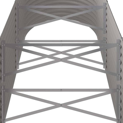 vidaXL Garden Raised Bed Galvanised Steel 224x80x68 cm Grey 5