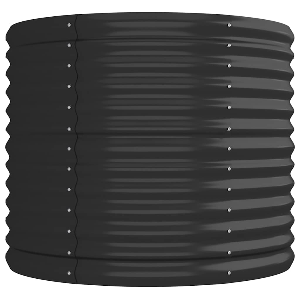 vidaXL Garden Raised Bed Galvanised Steel 224x80x68 cm Anthracite 4