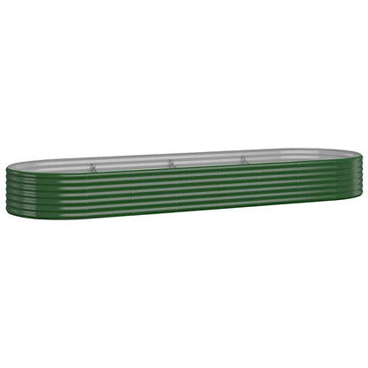 vidaXL Garden Raised Bed | Green | Powder-coated steel | Large | Tough 2