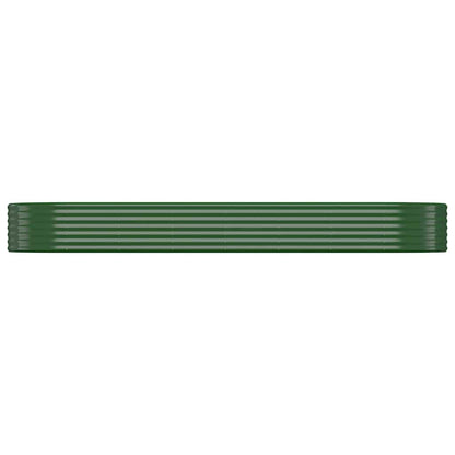 vidaXL Garden Raised Bed | Green | Powder-coated steel | Large | Tough 3