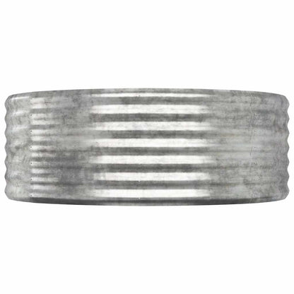 vidaXL Garden Raised Bed | Silver | Powder-coated steel | Large |  Durable 4