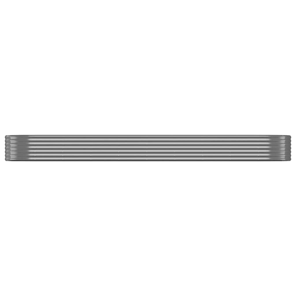 vidaXL Garden Raised Bed | Anthracite | Powder-coated steel | 396x100x36 cm 3
