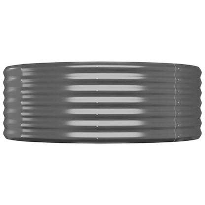 vidaXL Garden Raised Bed | Anthracite | Powder-coated steel | 396x100x36 cm 4